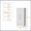 Armoire Hazel en mélamine avec 2 portes, 4 tablettes et 2 barres à vêtements-1534550980
