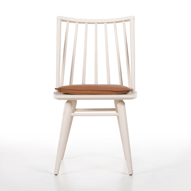 Solid Wood Dining Chair, White