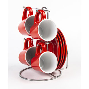 Ceramic Espresso Cup and Saucer