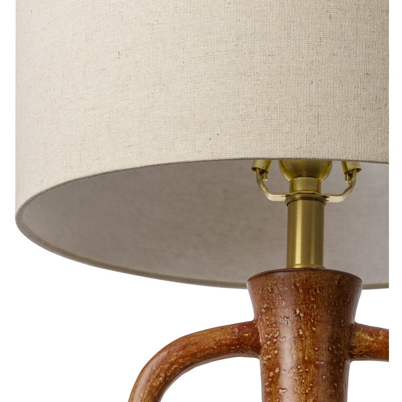 Lampe de table en céramique Argentine, Brun clair