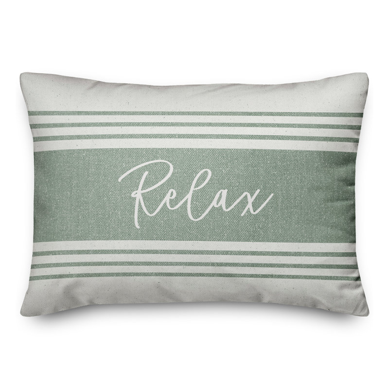 Housse et insert de coussin pour l'extérieur Relax Linen 20, Vert