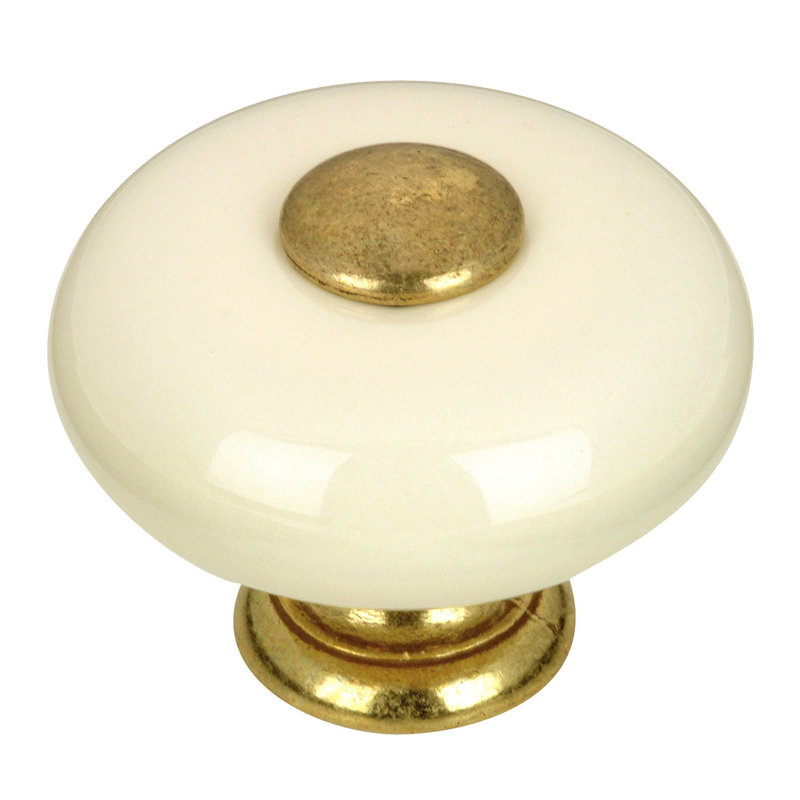 Expression 1 1/4" Diameter Round Knob, Almond