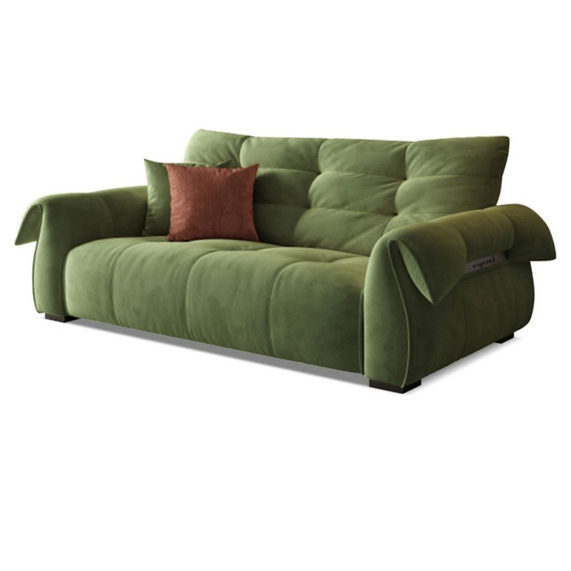 Causeuse-coussin en polyester vert standard