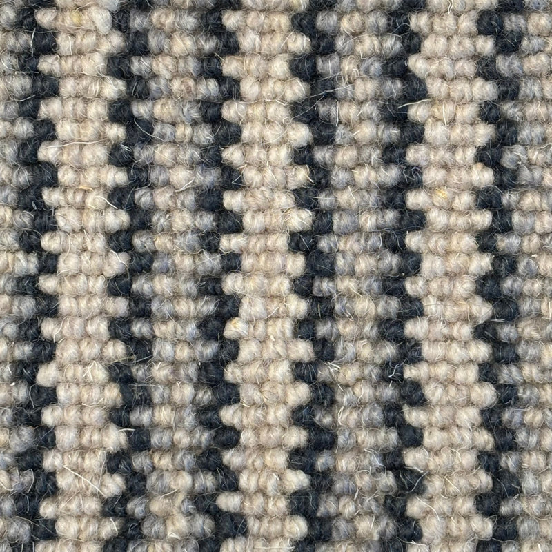 Stair Runner Striped Wool Looped / Hooked Area Rug, Stair Runner 50 cm x 700 cm