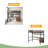 Loft Bed Twin Size With L-Shaped Desk, Charging Station, Twin Metal Loft Bed Frame With Fabric Drawers & Shelve, Safety Guardrail, No Box Spring Needed