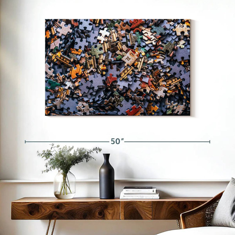 Senne Jigsaw Puzzle Pieces, 26" H x 39" W