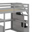 Lit mezzanine double avec bureau et tablettes-1244793371