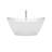 Dorrit Freestanding Soaking Acrylic Bathtub with Faucet-136424729-108352004-136428841