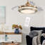 Diep 4 Blade LED Ceiling Fan with Remote