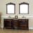 Elbridge 82.7'' Double Bathroom Vanity with Marble Top
