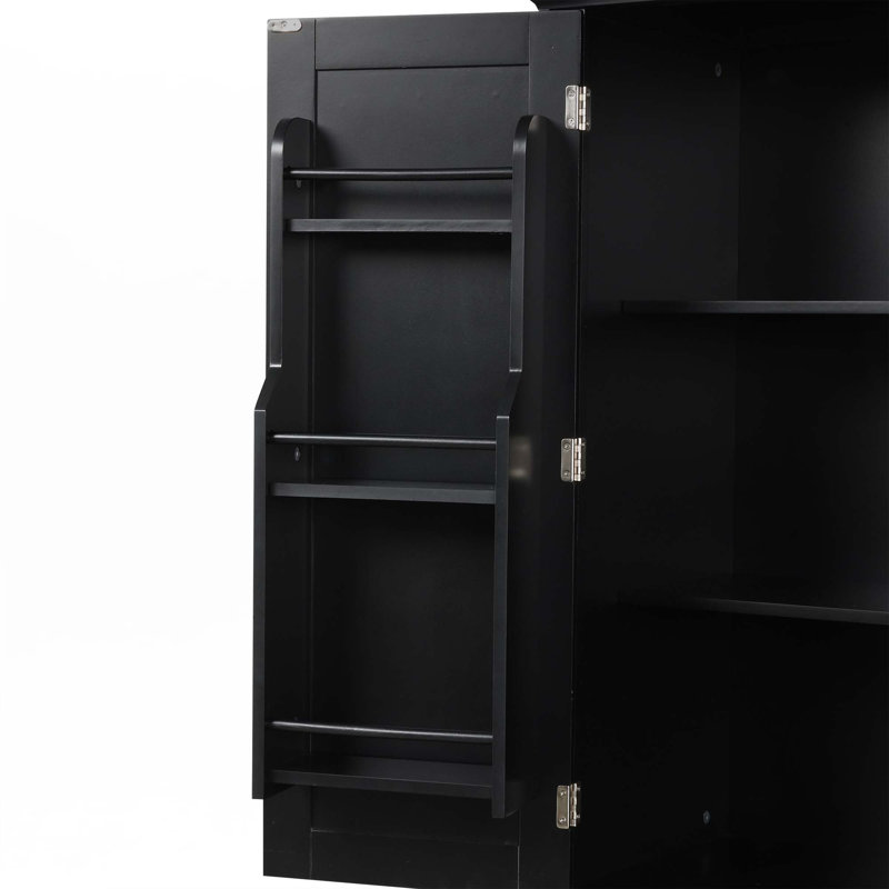 Bathroom Storage Cabinet, Black