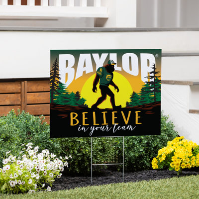 Baylor University Yard Sign, Bigfoot