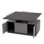 Table basse rectangulaire moderne à plateau relevable multifonctionnel avec rangement