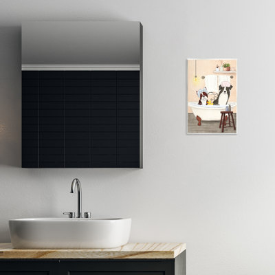 Art mural Doggie Bath Time par JJ Design House, LLC.