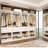 98"W Freestanding Closet With Hanging Rod And Drawer-579834189-595142218