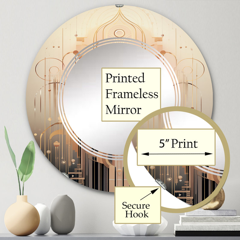 Miroir mural Wilmeth, 24 po x 24 po