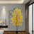 Artificial Maple Tree, Faux Yellow Maple Leaves Silk Maple Tree With Planter-985563833