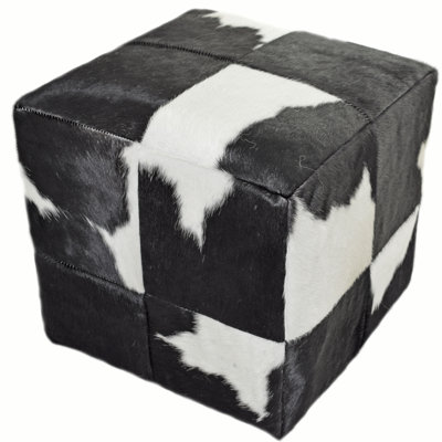 Rutha Square Leather Ottoman