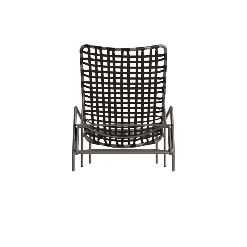 Kantan Outdoor Chaise Lounge, Coffee/Mica