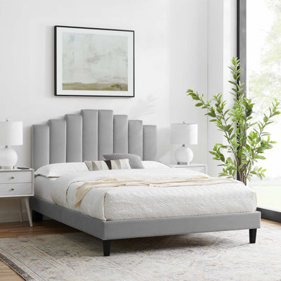 Elise Performance Velvet Platform Bed