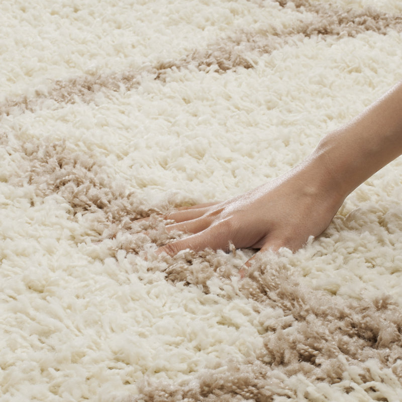 Darroch Sgd-Dallas Geometric Performance Shag Rug, Rond 4 pi