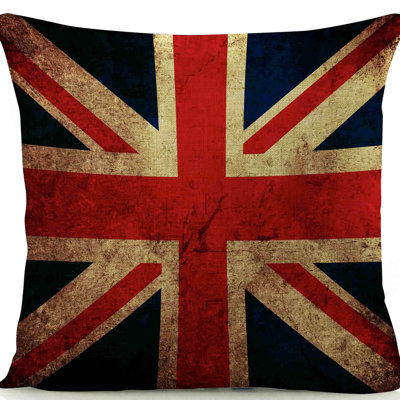  Coussin en lin Union Jack
