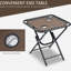 Chaise zéro gravité avec confort - chaises pliantes inclinables, porte-gobelets et table d'appoint pour la piscine, le camping, les coussins portatifs bruns