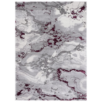 Tapis gris / rouge Bowersville Craft 800