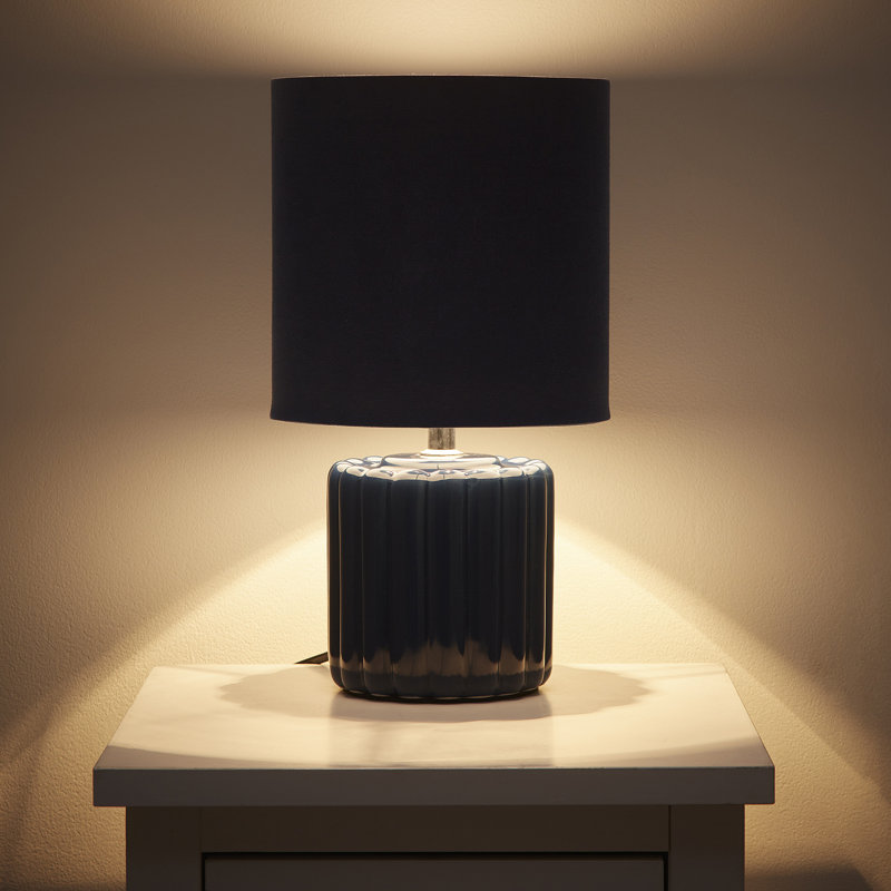 Bryshere Ceramic Table Lamp, Blue