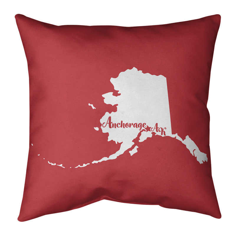 Housse de coussin en lin, Albany, 26 po x 26 po, Rouge