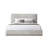 Gray Fabric Queen Bed