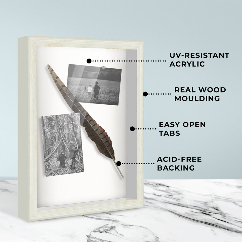 Cadre photo Alanni, Blanc, L 10 po x H 45 po
