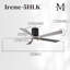 Irene Flushmount Light Kit 5 Blade LED Ceiling Fan-327028479-326228185-400726665