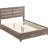 Eastern King Oak Panel Bed With Hidden Storage Drawers, Natural Wood Grain Display, Build Quality Slatted Headboard And Two Warm Aesthetic-1000014357
