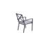 Chaise de terrasse avec coussin Sybil