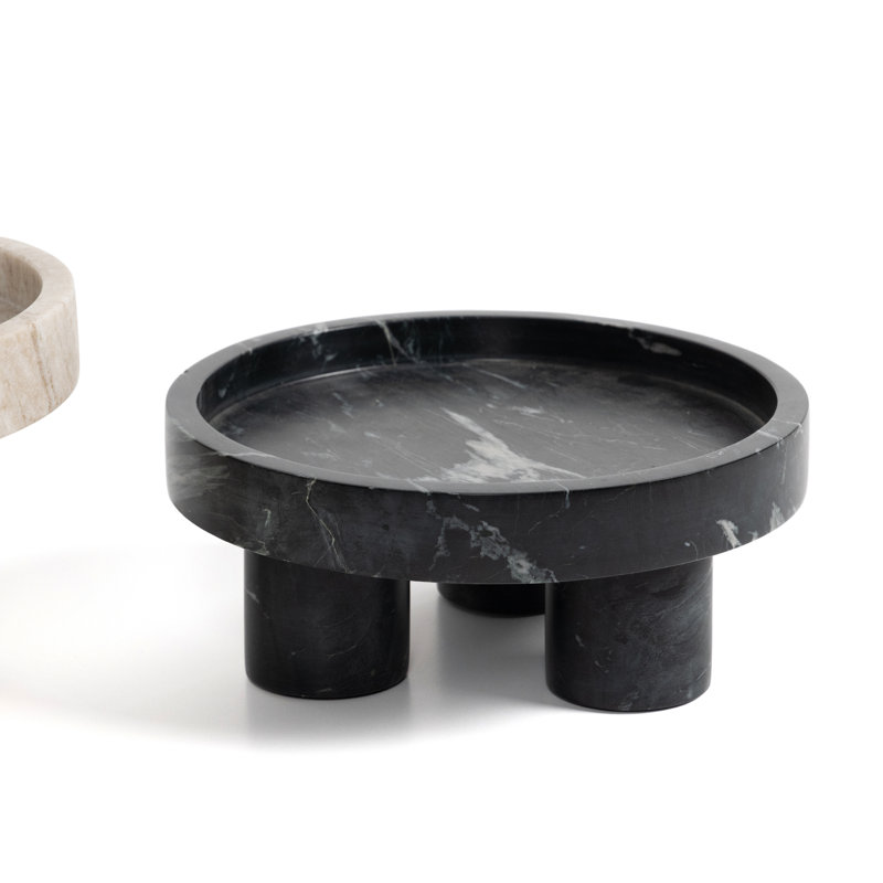 Kanto Marble Decorative Bowl, Tumbled Rust