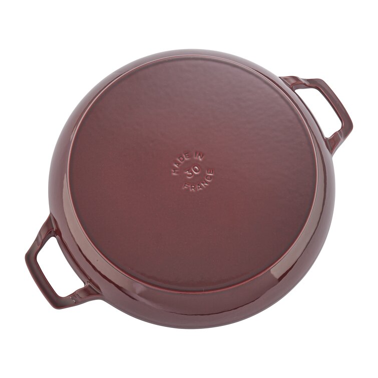 Staub - Cast Iron 3.5-qt Braiser with Glass Lid - Grenadine