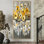 «Summer Mosaic Flower On Grey Desert Blossom II», art mural sur toile