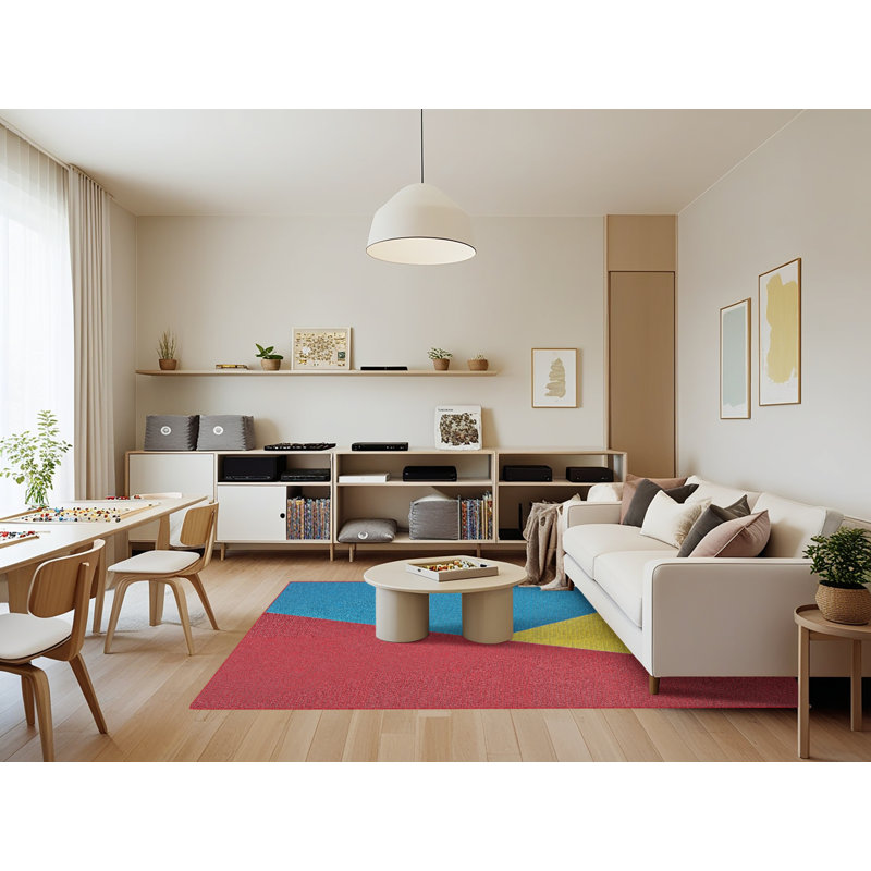 Wool Indoor Rug, Rectangle 7' x 9'