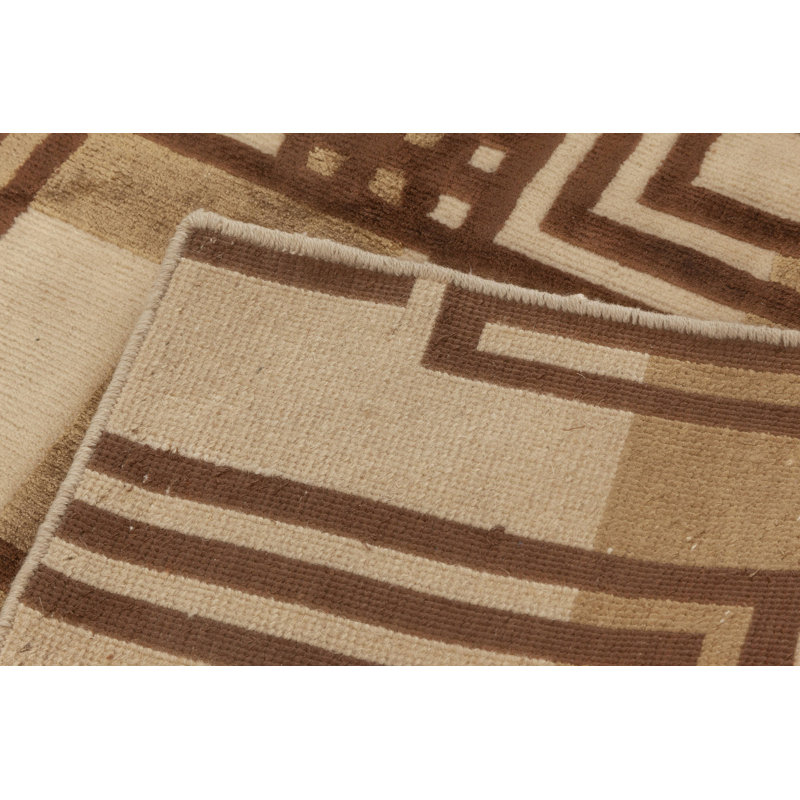 Modern One-of-a-Kind Runner 2'7" X 15'8" Hand Knotted Area Rug