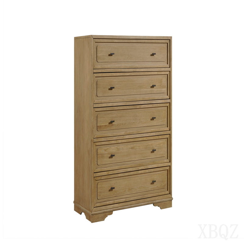 Hickory 5 Drawer Chest - Cashew