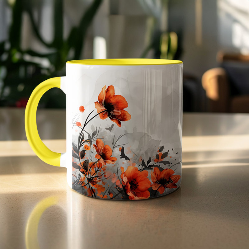 Ceramic Coffee Mug, Yellow