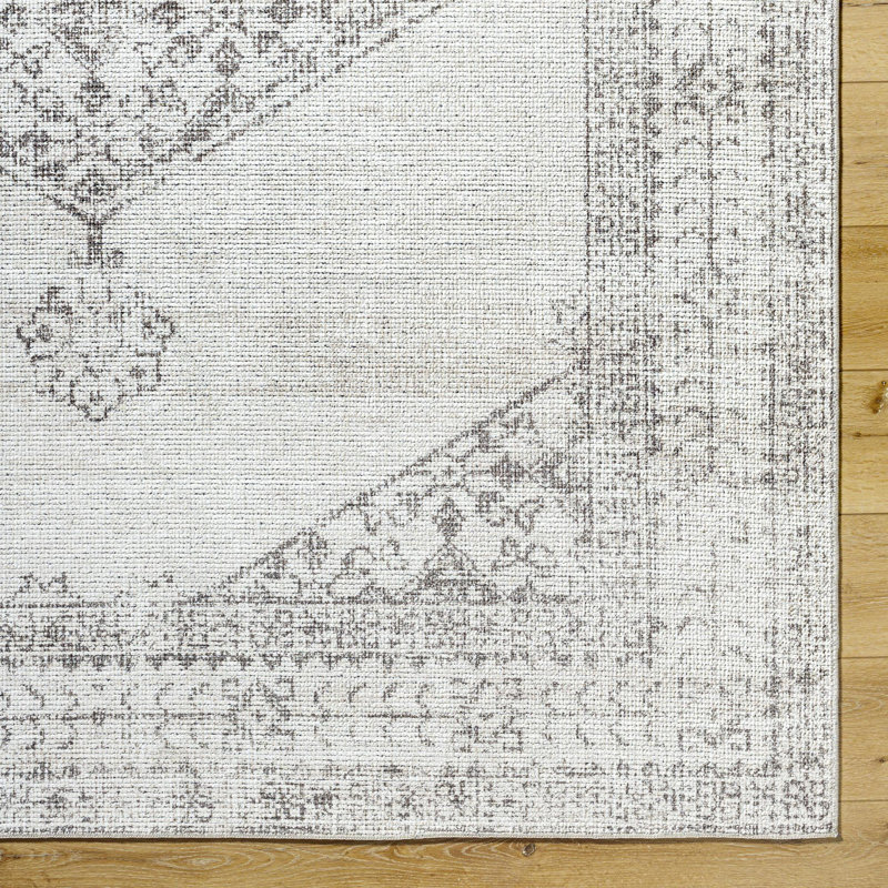 Our PNW Home x Livabliss Vintage Traditional Oriental Boho Tan Cream Area Rug, Rectangle 9'2" x 12'