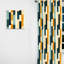 Sleek Midcentury Stripes - Rideau en velours Mid-Century - obscurcissant - 1 panneau-107575613