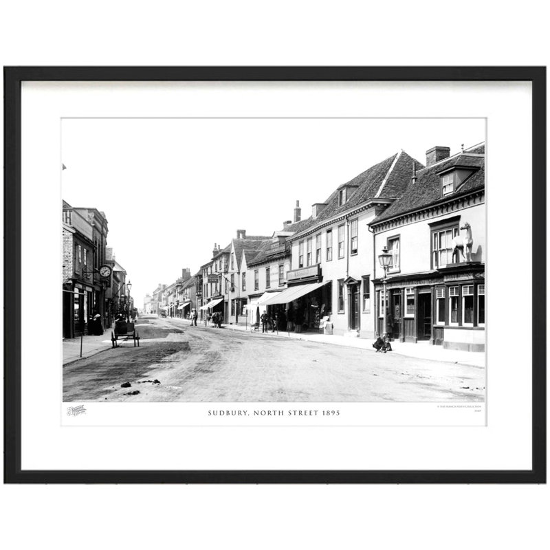 Sudbury, North Street 1895 by Francis Frith - Single Picture Frame Print, 40cm H x 50cm W x 2.3cm D