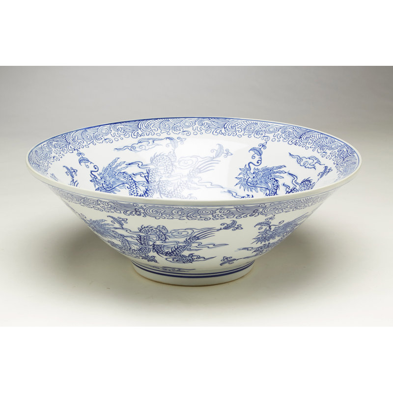 Dragon Flared Decorative Bowl