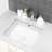 Ceramic Rectangular Undermount Bathroom Sink With Overflow