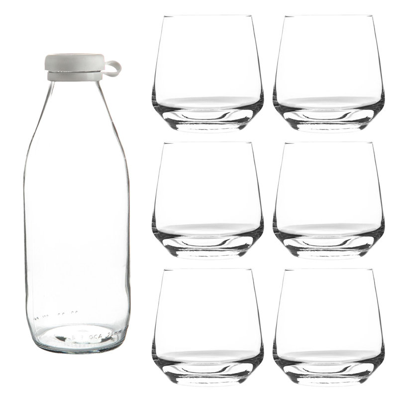 Argon Tableware - Tallo Glass Tumblers & Bottle Set - Clear