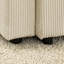 Moderne avec tissu respirant: velours côtelé beige pour le salon, siège de 22,5 po et chaise de rangement-1406465822