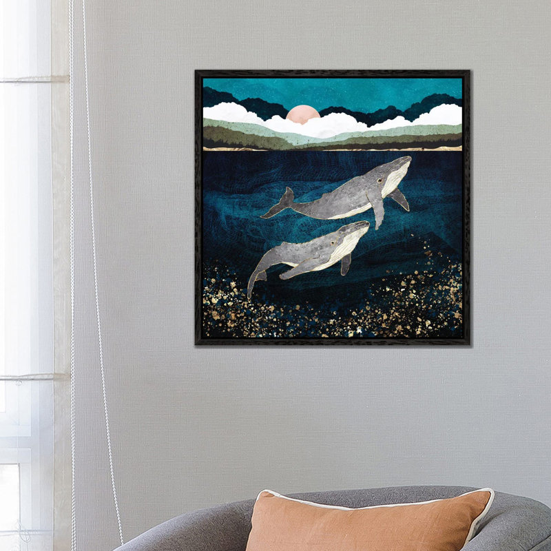 Bond VI - Print on Canvas, 66.04 cm H x 66.04 cm W, Black Framed
